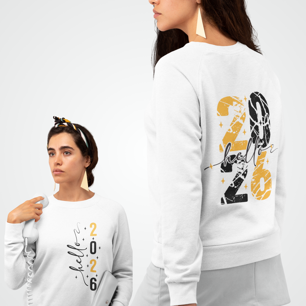 Hello 2026 – Unisex Sweatshirt fürs Neujahr (OEKO-TEX®)