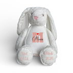 Zippie Bunny mit Wunschname – Personalisiertes Baby Geschenk