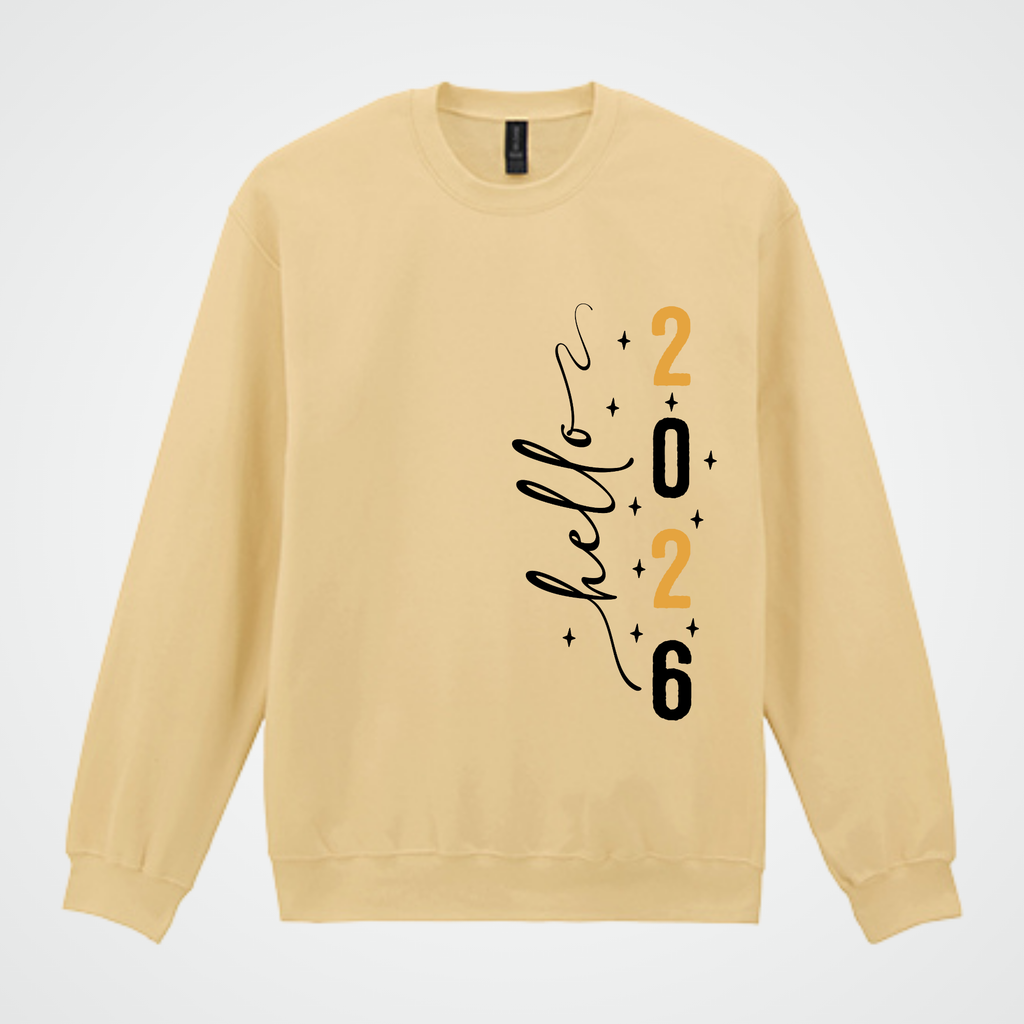 Hello 2026 – Unisex Sweatshirt fürs Neujahr (OEKO-TEX®)