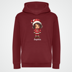 Sophia Christmas Girl – Personalisierbarer Kinder Hoodie (Bio & Warm)