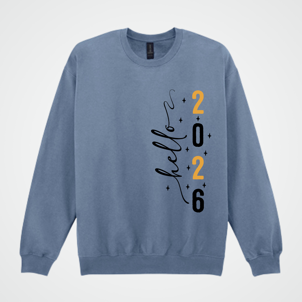 Hello 2026 – Unisex Sweatshirt fürs Neujahr (OEKO-TEX®)