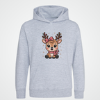 Cute Reindeer – Kinder Sweathoodie für Weihnachten mit Rentier-Print