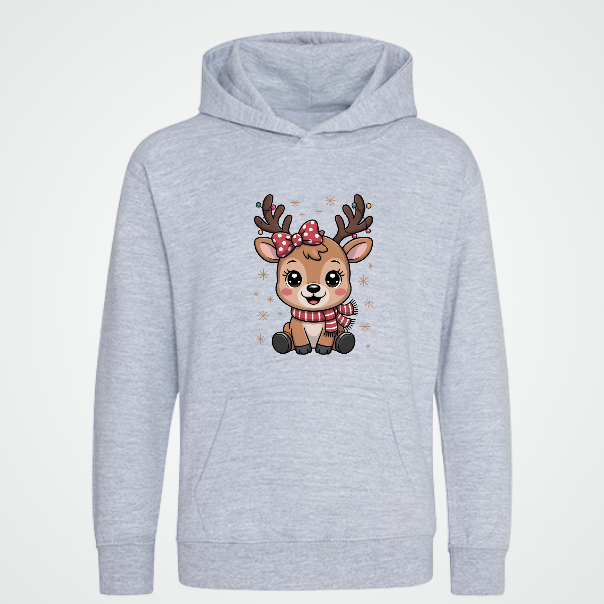 Cute Reindeer – Kinder Sweathoodie für Weihnachten mit Rentier-Print