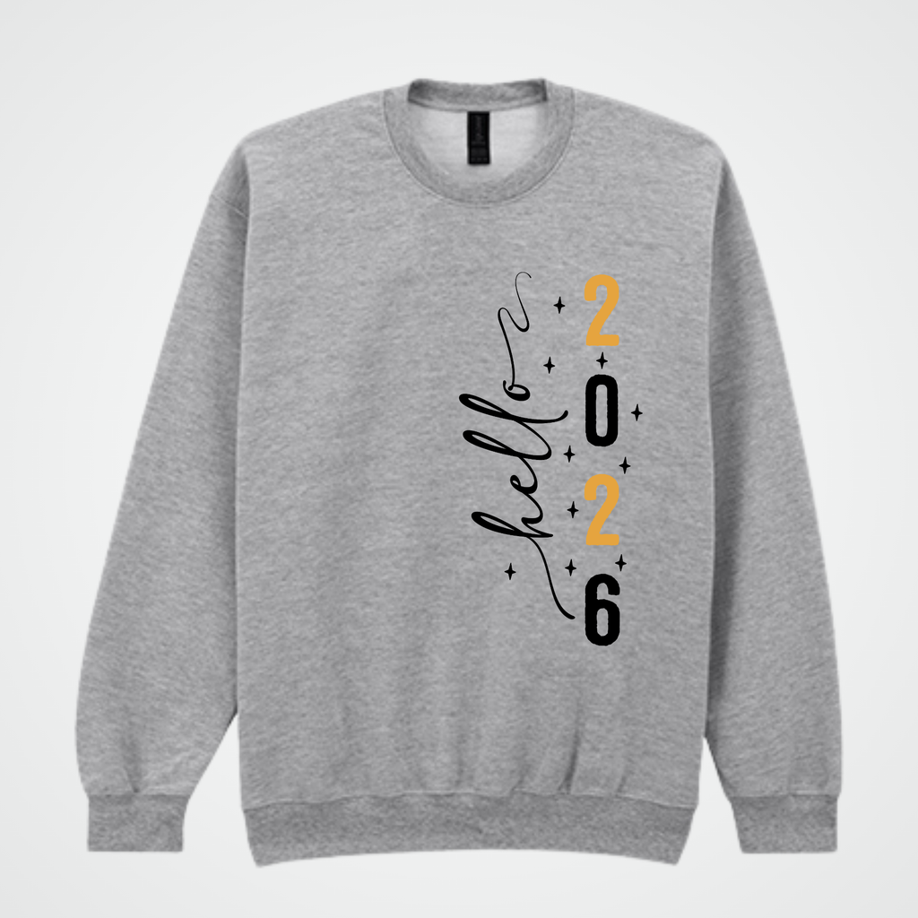 Hello 2026 – Unisex Sweatshirt fürs Neujahr (OEKO-TEX®)
