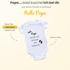 Baby Body – Schwangerschaftsverkündung Strampler – Mama, Papa, Oma & Opa- sprüchen – Kurzarm bio Baumwolle Unisex - Geschenk zur Geburt & Baby Ankündigung neugeborene Geschenk (50-56)