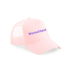 Personalisierte Kinder Trucker Cap mit Wunschname – 5-Panel Baumwoll-Mütze mit Netz & Retro Snapback (ca. 52–56 cm)