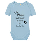Baby Body – Schwangerschaftsverkündung Strampler – Mama, Papa, Oma & Opa- sprüchen – Kurzarm bio Baumwolle Unisex - Geschenk zur Geburt & Baby Ankündigung neugeborene Geschenk (50-56)