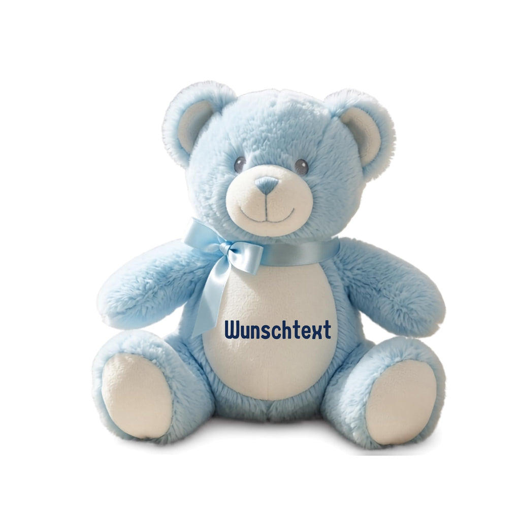 Personalisiertes Kuscheltier Teddybär mit Wunschtext – Rosa – Geschenk zur Geburt, Babyparty & Taufe – EN71 Geprüftes Plüschtier ab 0 Monaten