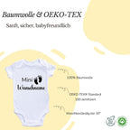 Personalisierter Baby Body mit Namen – Bio-Baumwolle Kurzarm Strampler für Jungen & Mädchen, Geschenk zur Geburt & Taufe, Unisex, kurzarm & langarm Weihnacht