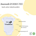 Personalisierter Baby Body mit Namen – Bio-Baumwolle Kurzarm Strampler für Jungen & Mädchen, Geschenk zur Geburt & Taufe, Unisex, kurzarm & langarm Weihnacht