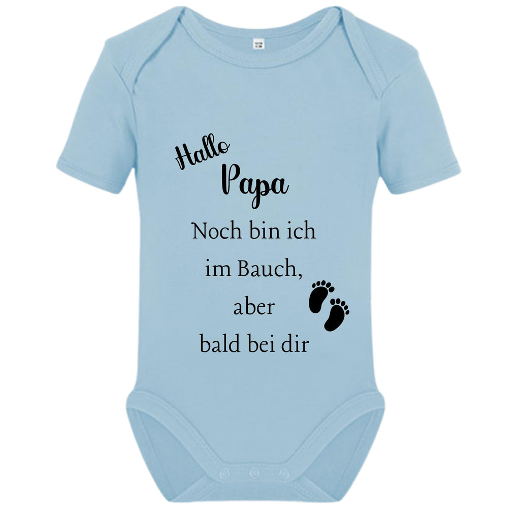 Baby Body – Schwangerschaftsverkündung Strampler – Mama, Papa, Oma & Opa- sprüchen – Kurzarm bio Baumwolle Unisex - Geschenk zur Geburt & Baby Ankündigung neugeborene Geschenk (50-56)