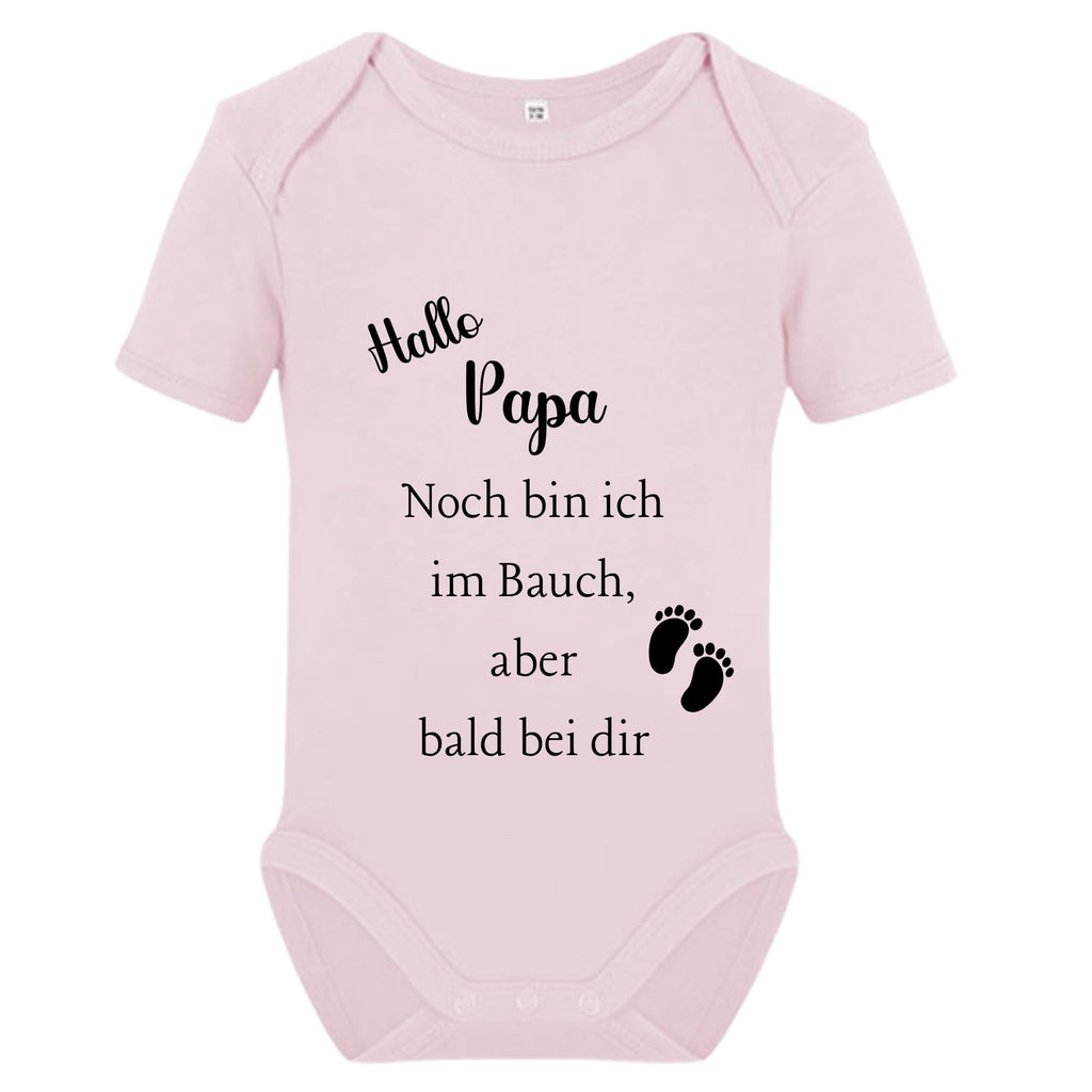 Baby Body – Schwangerschaftsverkündung Strampler – Mama, Papa, Oma & Opa- sprüchen – Kurzarm bio Baumwolle Unisex - Geschenk zur Geburt & Baby Ankündigung neugeborene Geschenk (50-56)