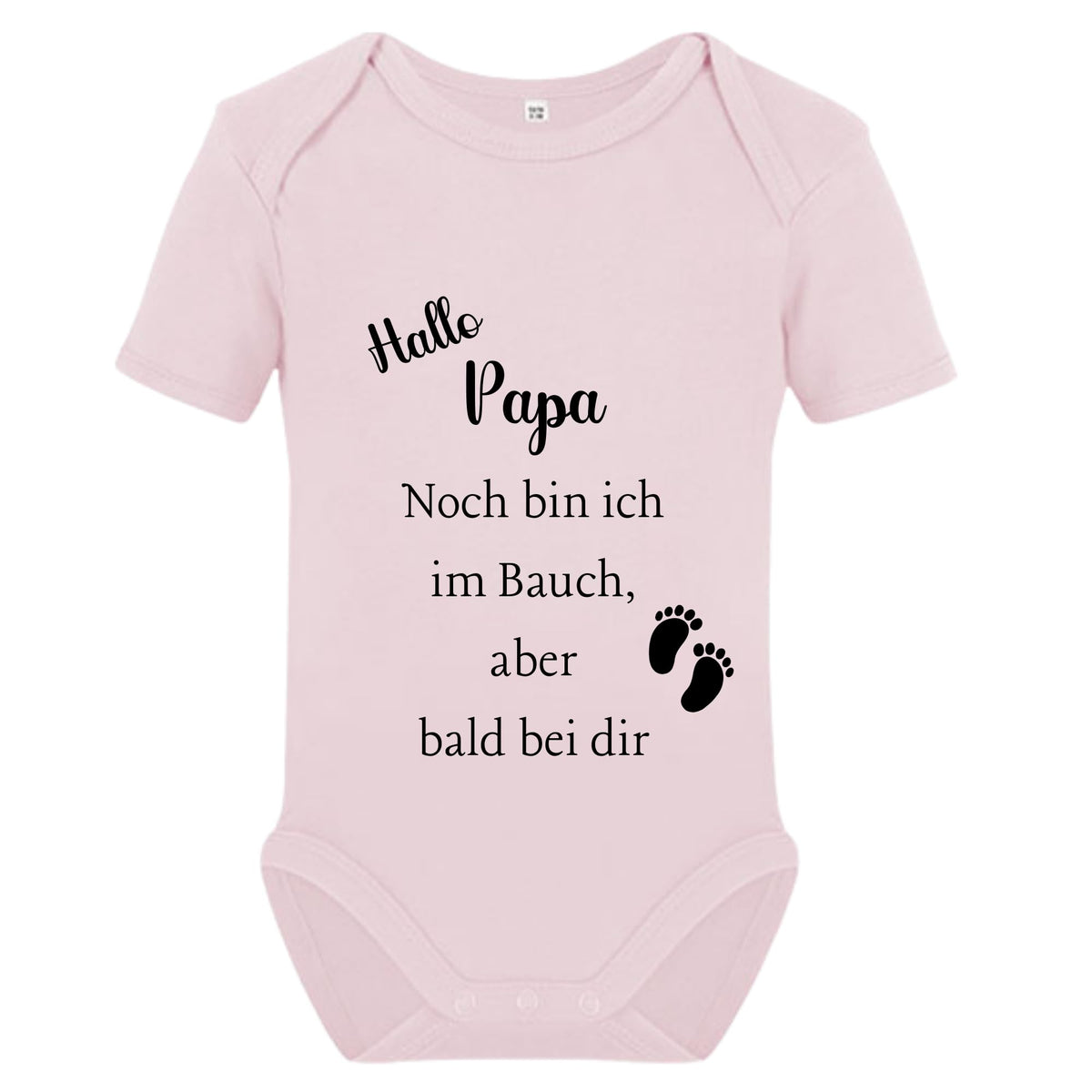 Baby Body – Schwangerschaftsverkündung Strampler – Mama, Papa, Oma & Opa- sprüchen – Kurzarm bio Baumwolle Unisex - Geschenk zur Geburt & Baby Ankündigung neugeborene Geschenk (50-56)