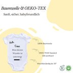 Baby Body – Schwangerschaftsverkündung Strampler – Mama, Papa, Oma & Opa- sprüchen – Kurzarm bio Baumwolle Unisex - Geschenk zur Geburt & Baby Ankündigung neugeborene Geschenk (50-56)