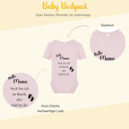 Baby Body – Schwangerschaftsverkündung Strampler – Mama, Papa, Oma & Opa- sprüchen – Kurzarm bio Baumwolle Unisex - Geschenk zur Geburt & Baby Ankündigung neugeborene Geschenk (50-56)