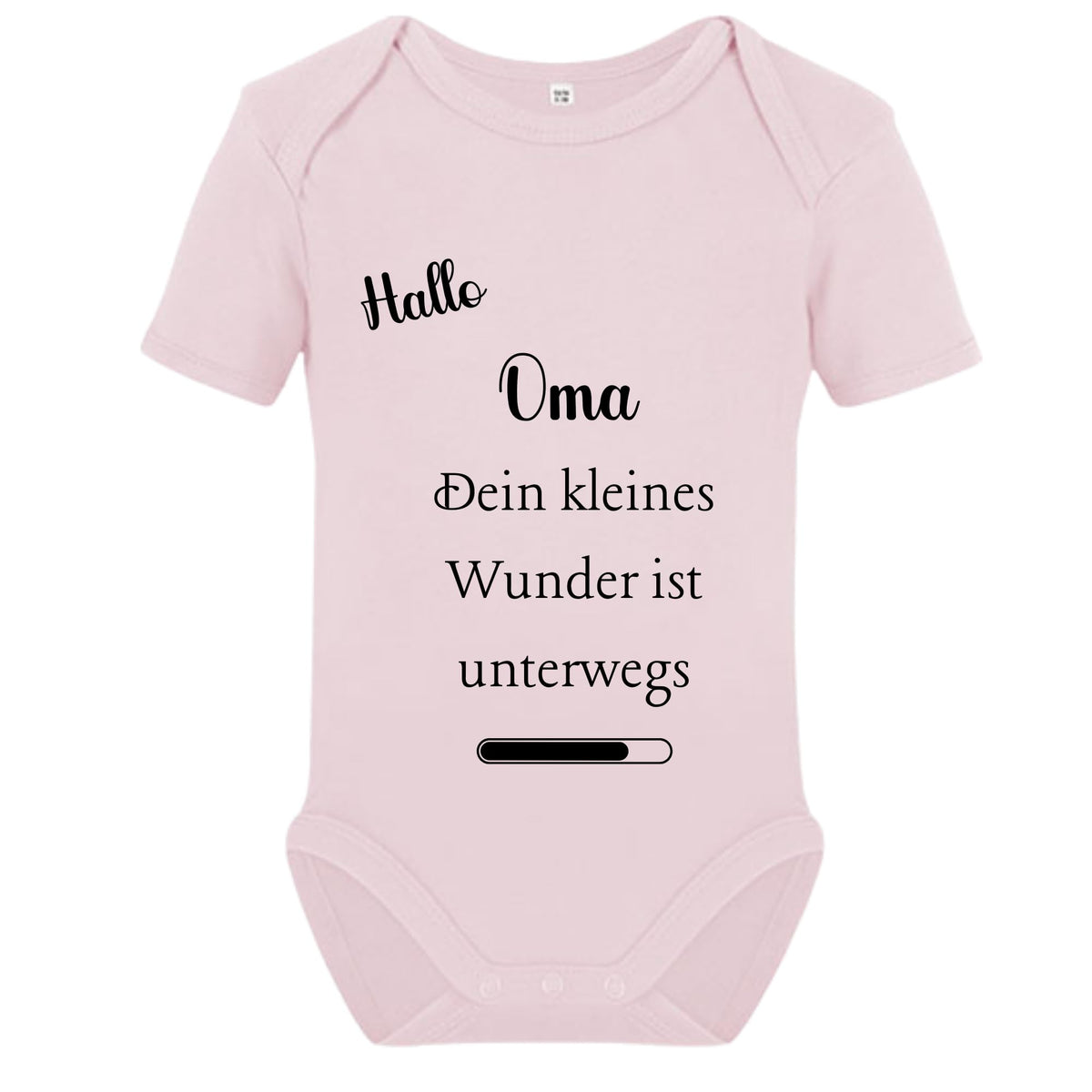 Baby Body – Schwangerschaftsverkündung Strampler – Mama, Papa, Oma & Opa- sprüchen – Kurzarm bio Baumwolle Unisex - Geschenk zur Geburt & Baby Ankündigung neugeborene Geschenk (50-56)
