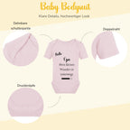 Baby Body – Schwangerschaftsverkündung Strampler – Mama, Papa, Oma & Opa- sprüchen – Kurzarm bio Baumwolle Unisex - Geschenk zur Geburt & Baby Ankündigung neugeborene Geschenk (50-56)