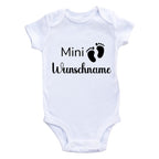 Personalisierter Baby Body mit Namen – Bio-Baumwolle Kurzarm Strampler für Jungen & Mädchen, Geschenk zur Geburt & Taufe, Unisex, kurzarm & langarm Weihnacht