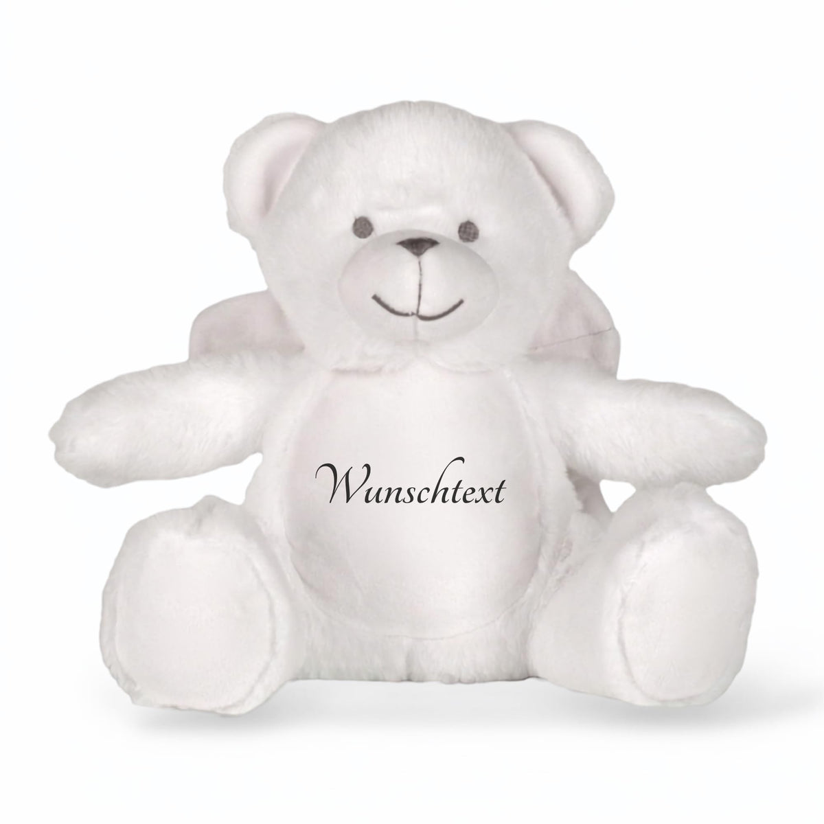 Personalisiertes Kuscheltier Teddybär mit Wunschtext – Rosa – Geschenk zur Geburt, Babyparty & Taufe – EN71 Geprüftes Plüschtier ab 0 Monaten
