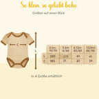 Baby body Strampler selbst gestalten personalisiert mit Namen – 3D Puff Herz aus Bio-Baumwolle –Geschenk zur Geburt, Babyshower & Taufe, Unisex
