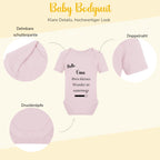 Baby Body – Schwangerschaftsverkündung Strampler – Mama, Papa, Oma & Opa- sprüchen – Kurzarm bio Baumwolle Unisex - Geschenk zur Geburt & Baby Ankündigung neugeborene Geschenk (50-56)