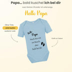 Baby Body – Schwangerschaftsverkündung Strampler – Mama, Papa, Oma & Opa- sprüchen – Kurzarm bio Baumwolle Unisex - Geschenk zur Geburt & Baby Ankündigung neugeborene Geschenk (50-56)