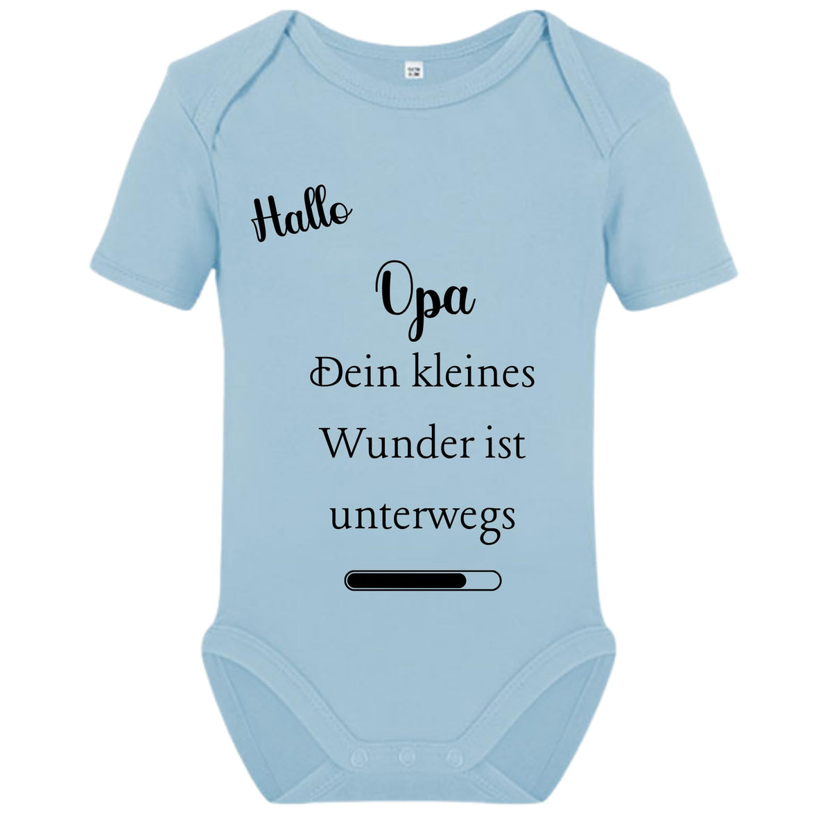 Baby Body – Schwangerschaftsverkündung Strampler – Mama, Papa, Oma & Opa- sprüchen – Kurzarm bio Baumwolle Unisex - Geschenk zur Geburt & Baby Ankündigung neugeborene Geschenk (50-56)