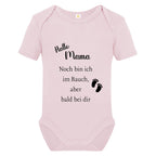 Baby Body – Schwangerschaftsverkündung Strampler – Mama, Papa, Oma & Opa- sprüchen – Kurzarm bio Baumwolle Unisex - Geschenk zur Geburt & Baby Ankündigung neugeborene Geschenk (50-56)