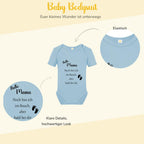 Baby Body – Schwangerschaftsverkündung Strampler – Mama, Papa, Oma & Opa- sprüchen – Kurzarm bio Baumwolle Unisex - Geschenk zur Geburt & Baby Ankündigung neugeborene Geschenk (50-56)