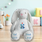 Zippie Bunny mit Wunschname – Personalisiertes Baby Geschenk
