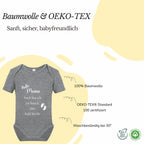 Baby Body – Schwangerschaftsverkündung Strampler – Mama, Papa, Oma & Opa- sprüchen – Kurzarm bio Baumwolle Unisex - Geschenk zur Geburt & Baby Ankündigung neugeborene Geschenk (50-56)