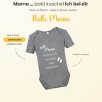 Baby Body – Schwangerschaftsverkündung Strampler – Mama, Papa, Oma & Opa- sprüchen – Kurzarm bio Baumwolle Unisex - Geschenk zur Geburt & Baby Ankündigung neugeborene Geschenk (50-56)