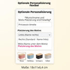 Personalisierte Brotdose Kinder mit Name & Motiv – 800ml Edelstahl Lunchbox mit Bambusdeckel (18x11x6,4 cm) – Auslaufsicher – Vesperdose Kindergarten & Schule (Hellrosa, Wunschtext/Bild)