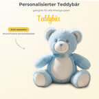 Personalisiertes Kuscheltier Teddybär mit Wunschtext – Rosa – Geschenk zur Geburt, Babyparty & Taufe – EN71 Geprüftes Plüschtier ab 0 Monaten