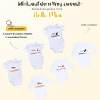 Personalisierter Baby Body mit Namen – Bio-Baumwolle Kurzarm Strampler für Jungen & Mädchen, Geschenk zur Geburt & Taufe, Unisex, kurzarm & langarm Weihnacht
