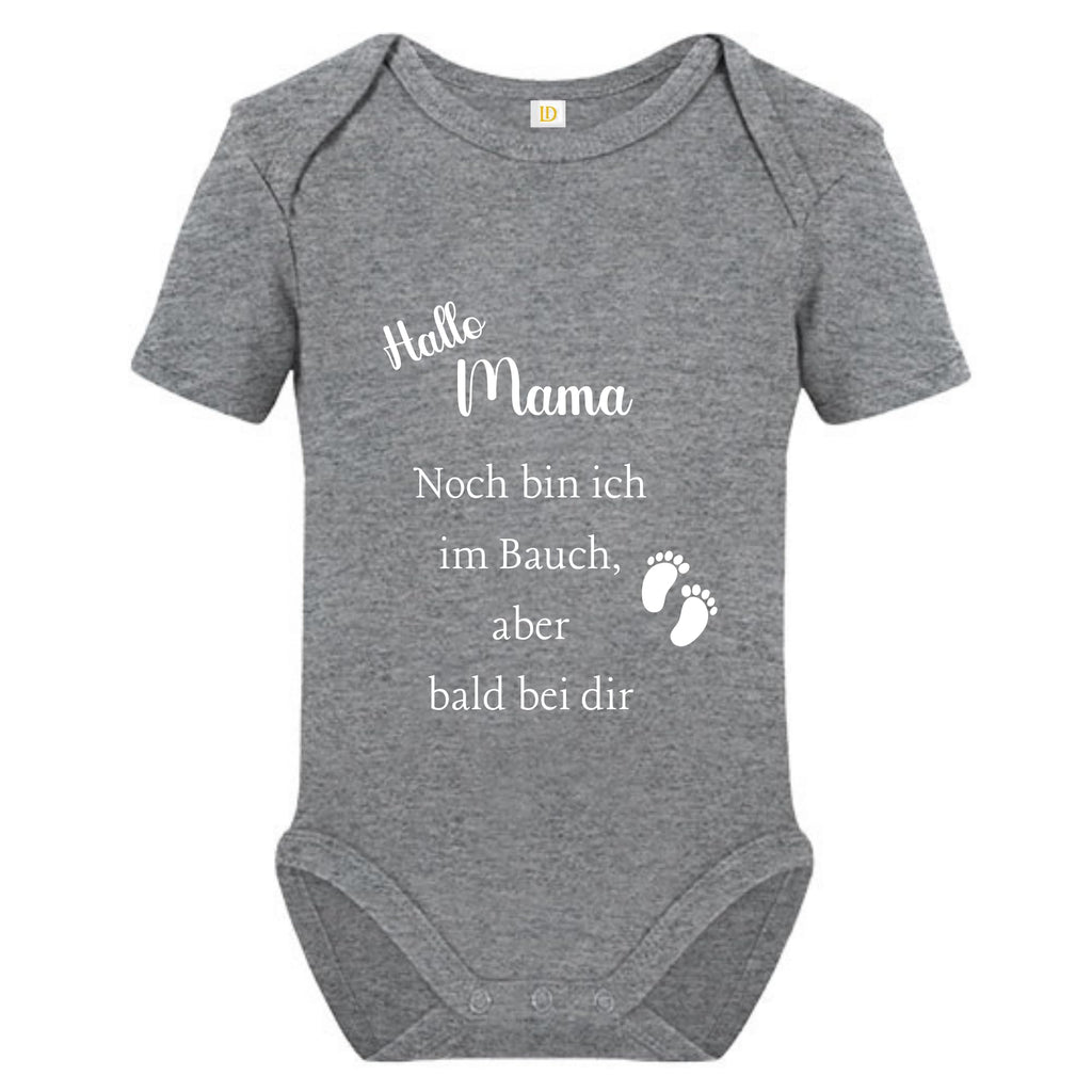 Baby Body – Schwangerschaftsverkündung Strampler – Mama, Papa, Oma & Opa- sprüchen – Kurzarm bio Baumwolle Unisex - Geschenk zur Geburt & Baby Ankündigung neugeborene Geschenk (50-56)