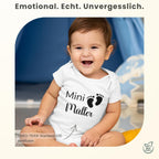 Personalisierter Baby Body mit Namen – Bio-Baumwolle Kurzarm Strampler für Jungen & Mädchen, Geschenk zur Geburt & Taufe, Unisex, kurzarm & langarm Weihnacht