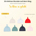 Baby mütze mit Namen Personalisiert babymütze – Knotenmütze für Neugeborene (0–9 Monate / 19 cm) aus Bio-Baumwolle| Geschenk zur Geburt | Für Mädchen & Jungen