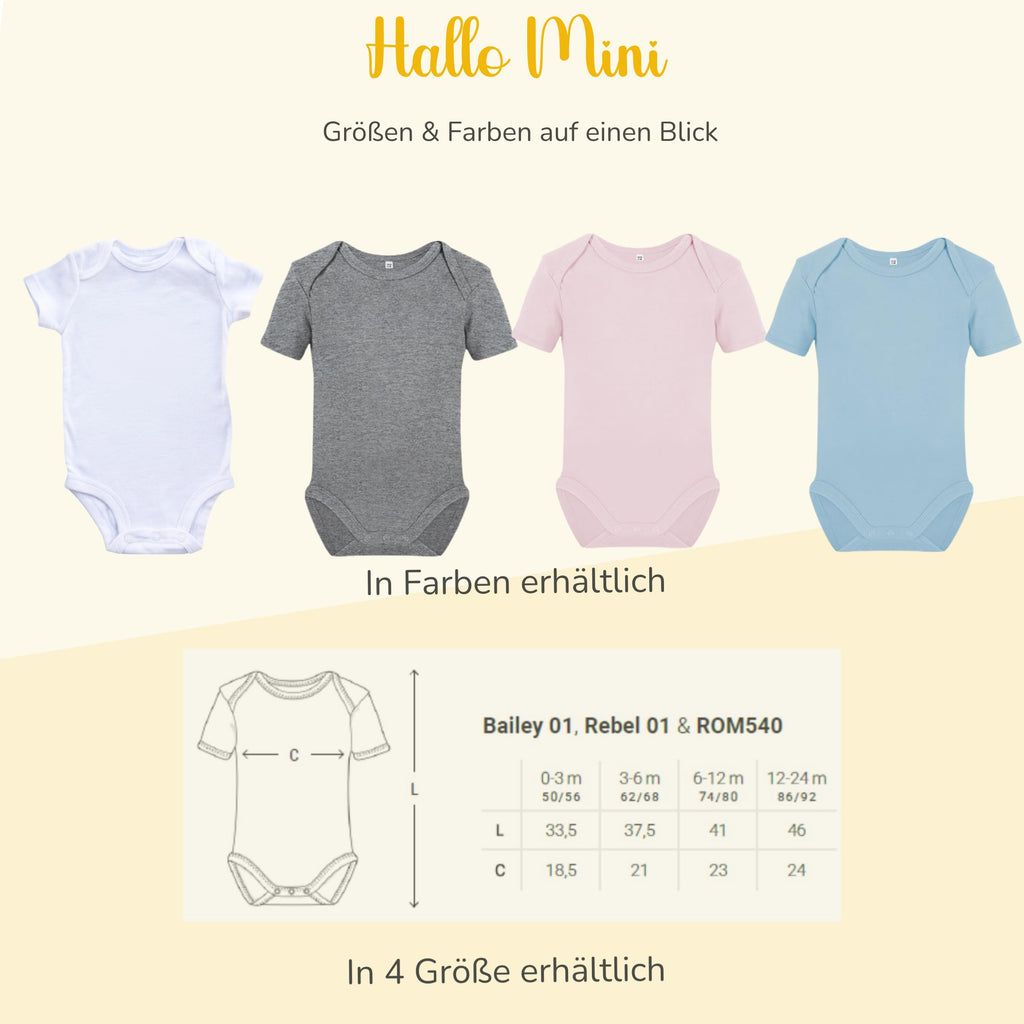 Personalisierter Baby Body mit Namen – Bio-Baumwolle Kurzarm Strampler für Jungen & Mädchen, Geschenk zur Geburt & Taufe, Unisex, kurzarm & langarm Weihnacht