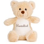 Personalisiertes Kuscheltier Teddybär mit Wunschtext – Rosa – Geschenk zur Geburt, Babyparty & Taufe – EN71 Geprüftes Plüschtier ab 0 Monaten