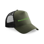Personalisierte Kinder Trucker Cap mit Wunschname – 5-Panel Baumwoll-Mütze mit Netz & Retro Snapback (ca. 52–56 cm)