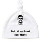 Baby mütze mit Namen Personalisiert babymütze – Knotenmütze für Neugeborene (0–9 Monate / 19 cm) aus Bio-Baumwolle| Geschenk zur Geburt | Für Mädchen & Jungen
