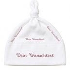 Baby mütze mit Namen Personalisiert babymütze – Knotenmütze für Neugeborene (0–9 Monate / 19 cm) aus Bio-Baumwolle| Geschenk zur Geburt | Für Mädchen & Jungen