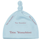 Baby mütze mit Namen Personalisiert babymütze – Knotenmütze für Neugeborene (0–9 Monate / 19 cm) aus Bio-Baumwolle| Geschenk zur Geburt | Für Mädchen & Jungen
