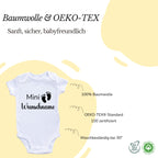Personalisierter Baby Body mit Namen – Bio-Baumwolle Kurzarm Strampler für Jungen & Mädchen, Geschenk zur Geburt & Taufe, Unisex, kurzarm & langarm Weihnacht