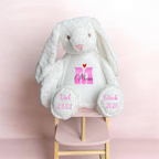 Zippie Bunny mit Wunschname – Personalisiertes Baby Geschenk
