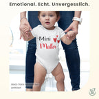 Personalisierter Baby Body mit Namen – Bio-Baumwolle Kurzarm Strampler für Jungen & Mädchen, Geschenk zur Geburt & Taufe, Unisex, kurzarm & langarm Weihnacht