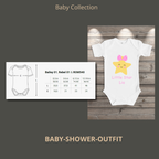Little Star Baby Body mit Wunschname – Bio Baumwolle