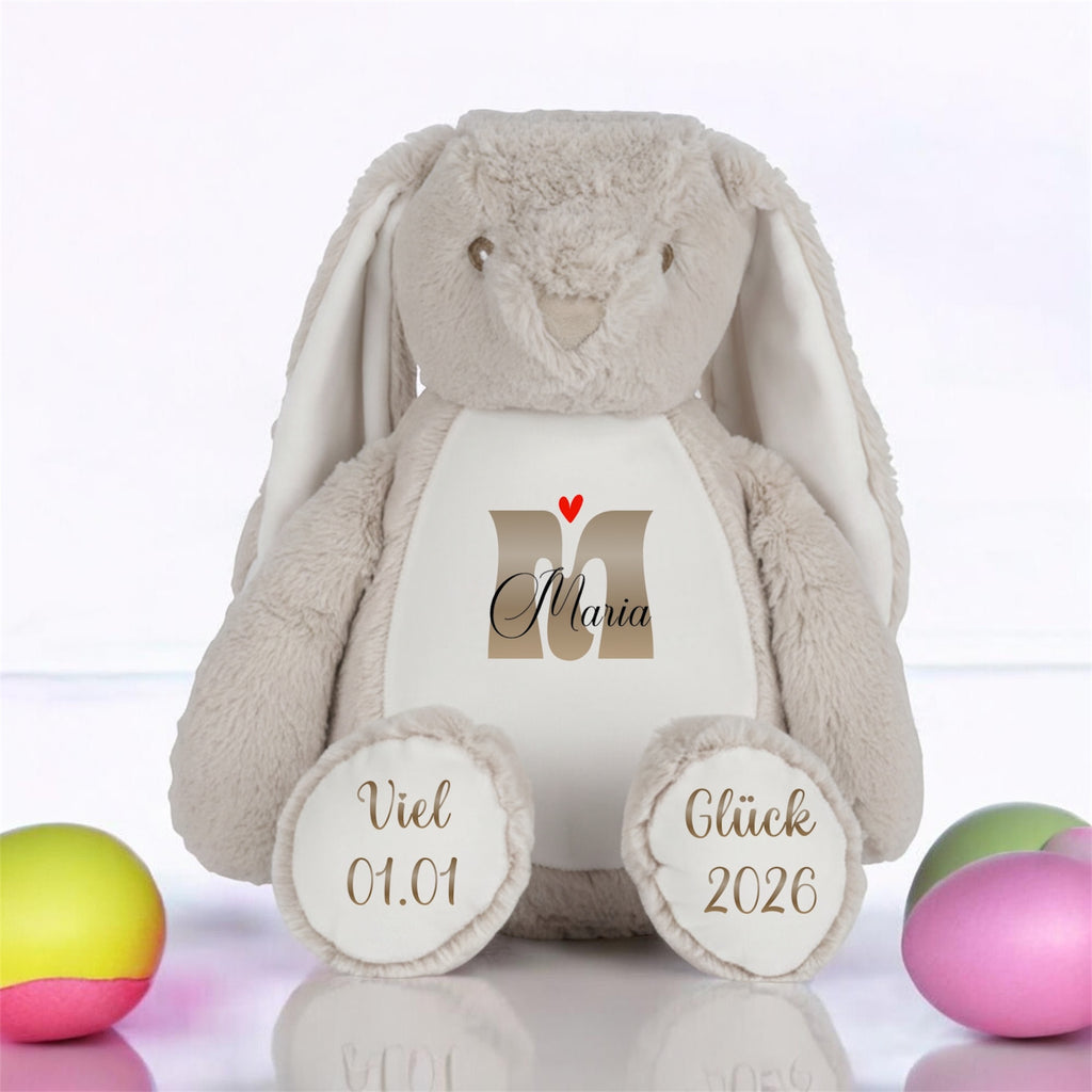Zippie Bunny mit Wunschname – Personalisiertes Baby Geschenk