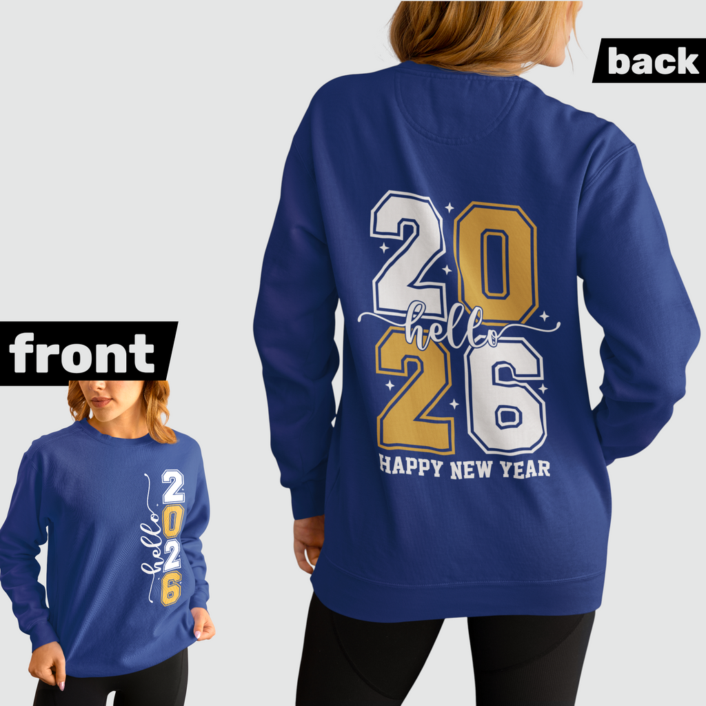 Hello 2026 Bio Sweatshirt für Damen